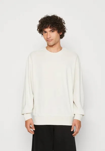 Толстовка Calvin Klein Jeans Embro Neck Crewneck Unisex, светлый беж