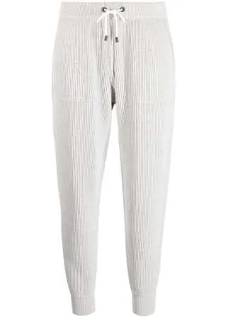 Brunello Cucinelli укороченные спортивные брюки в рубчик