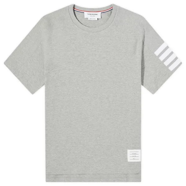 Футболка Thom Browne 4-Bar Tonal T-Shirt, цвет Light Grey