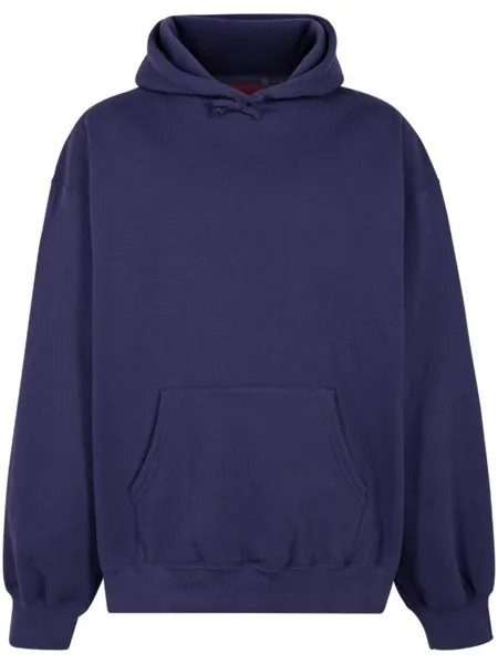 Supreme худи FW23 - Washed Navy с аппликацией, синий