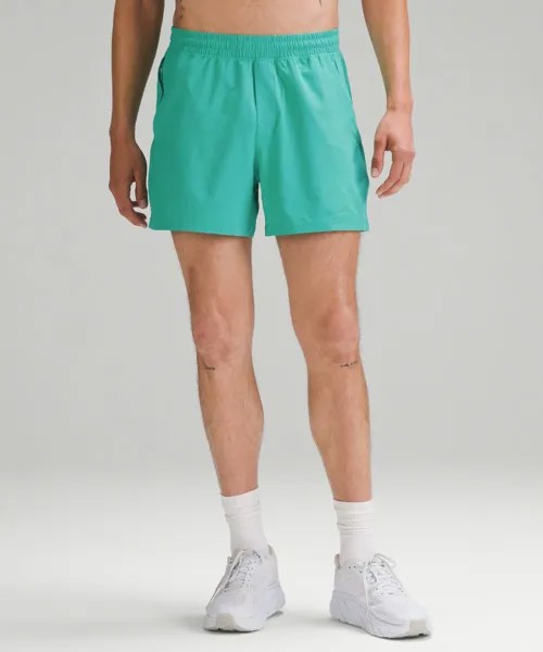 Короткие шорты без вкладыша Pace Breaker Lululemon, зеленый