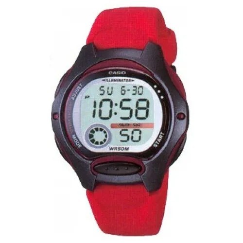 Наручные часы CASIO Collection Women LW-200-4A, красный, черный