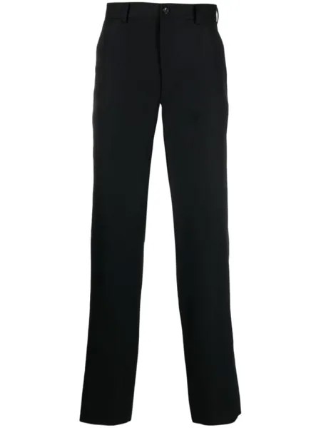 Comme des Garçons Homme Plus шерстяные брюки прямого кроя, черный
