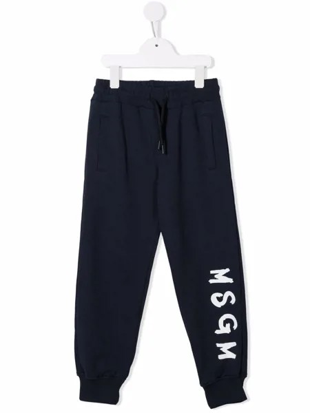 MSGM Kids спортивные брюки с логотипом