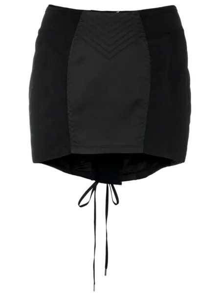 Мини-юбка со шнуровкой Jean Paul Gaultier, черный
