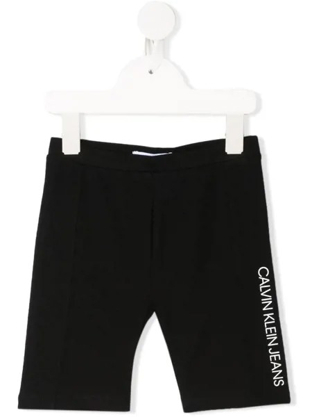 Calvin Klein Kids облегающие шорты с принтом