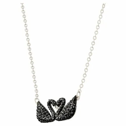 Колье SWAROVSKI, кристаллы Swarovski, длина 38 см, серебристый