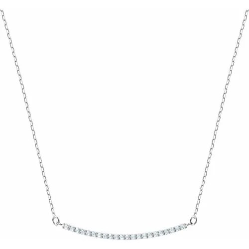 Колье SWAROVSKI, кристаллы Swarovski, длина 38 см, серебряный