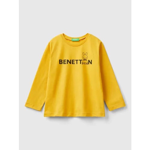 Лонгслив UNITED COLORS OF BENETTON, размер 82 (1Y), желтый