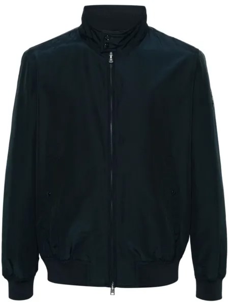 Woolrich пуховик с нашивкой-логотипом, синий
