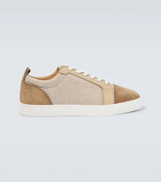 Кроссовки Louis Junior замшевые Christian Louboutin, бежевый