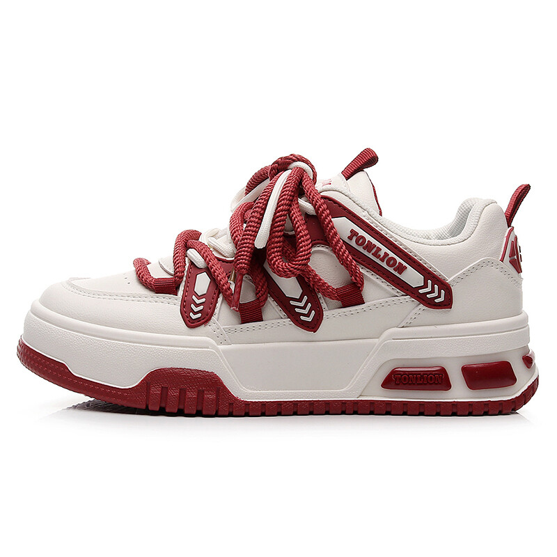 Кроссовки Tonlion Skateboarding Shoes Women's Low-top, красный