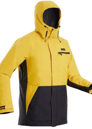 Куртка для катания на сноуборде и лыжах мужская SNB JKT 100, размер: S, цвет: Карамельный/Черный DREAMSCAPE Х Декатлон