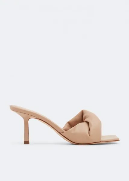 Мюли STUDIO AMELIA Twist Front 75 heel mules, бежевый