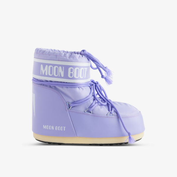 Зимние ботинки icon low на шнуровке Moon Boot, сиреневый