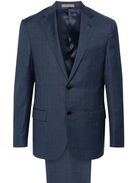 Corneliani шерстяной костюм в клетку Prince of Wales, синий