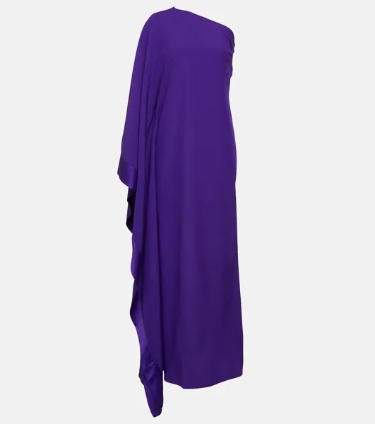 Креповое платье betsy на одно плечо Taller Marmo, фиолетовый