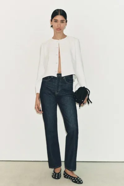 Куртка на пуговицах коллекции ZW ZARA, экрю
