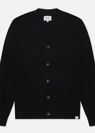 Мужской кардиган Norse Projects Adam Lambswool, цвет чёрный, размер M