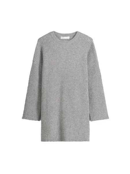 Вязанное платье Bershka, серый