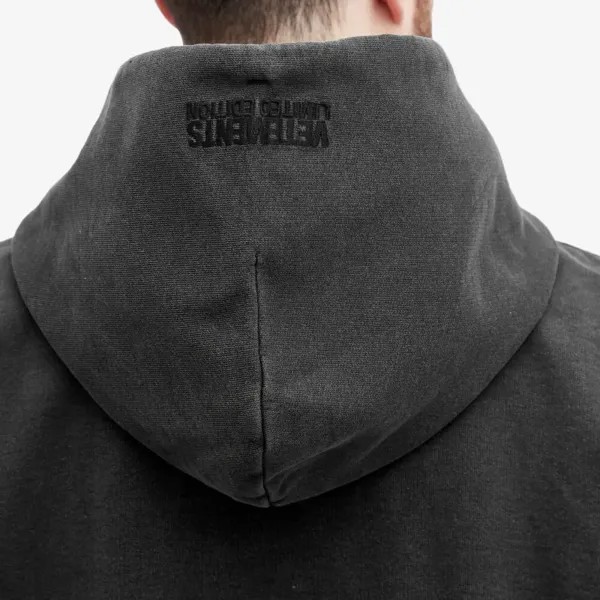 Vetements Худи с логотипом Paris, черный