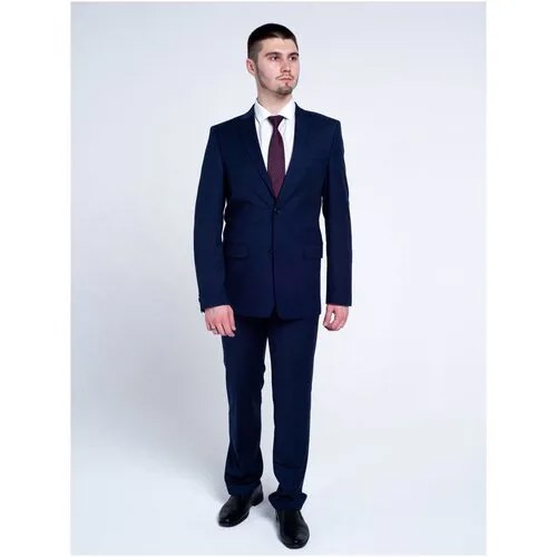 Мужской костюм Valenti классический черно-синий 48-182