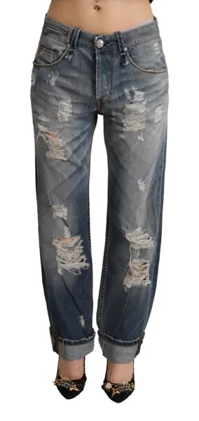 ACHT Jeans Хлопковые рваные прямые джинсовые брюки со средней талией s. W26 Рекомендуемая розничная цена 300 долларов США