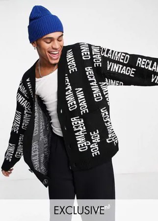 Кардиган с принтом логотипа Reclaimed Vintage Inspired-Разноцветный