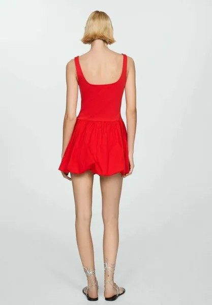 Летнее платье Nube Mango, красное