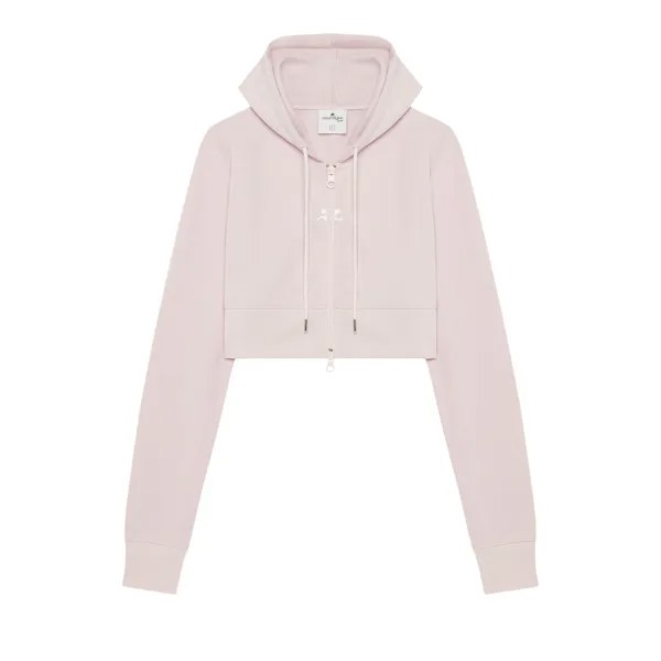 Спортивный костюм Courrèges Укороченная куртка интерлок Powder Pink