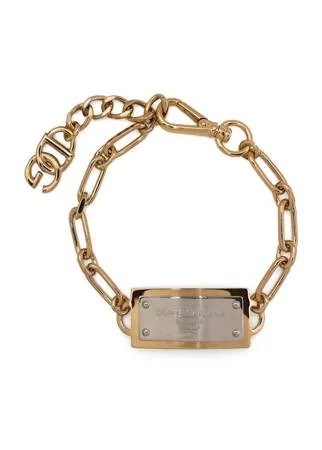 Dolce & Gabbana цепочный браслет с гравировкой