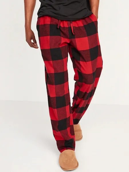 NWT Old Navy Red Buffalo Plaid Фланелевые пижамные штаны для сна Мужские XL