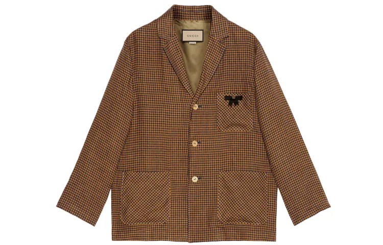 Мужской деловой костюм GUCCI, цвет Brown