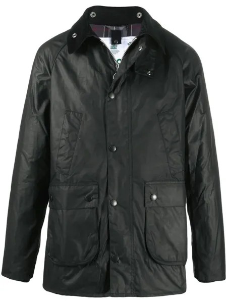 Barbour пальто на кнопках, черный
