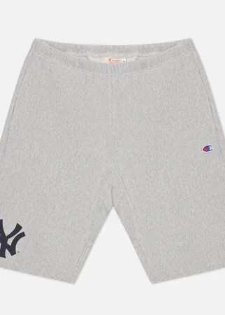 Мужские шорты Champion Reverse Weave New York Yankees Bermuda, цвет серый, размер XL