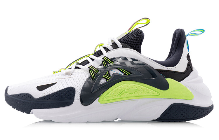 LINING Spark Lifestyle Shoes Men Low-top White/Blue/Black/Yellow