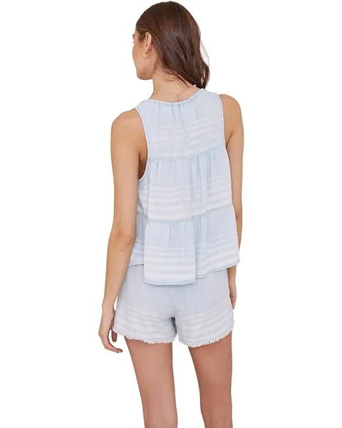 Шорты bella dahl Smocked Fray Hem Shorts, цвет Amalfi Stripe Wash