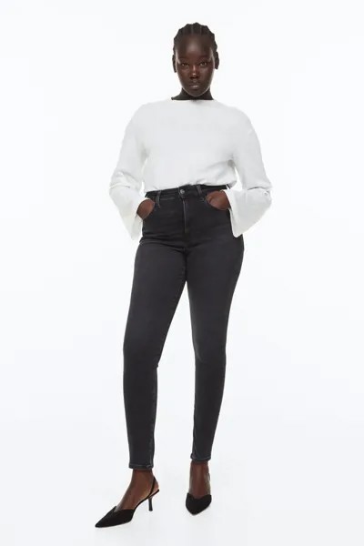 Джинсы женские H&M 0986211016 черные 3XL (доставка из-за рубежа)