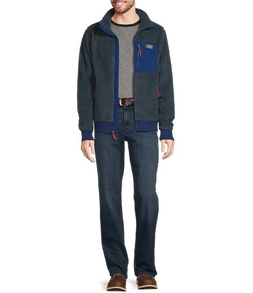 Флисовая куртка L.L.Bean из шерпа, синий