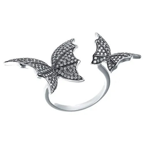Кольцо ELEMENT47 серебро, 925 проба, фианит, размер 18.5