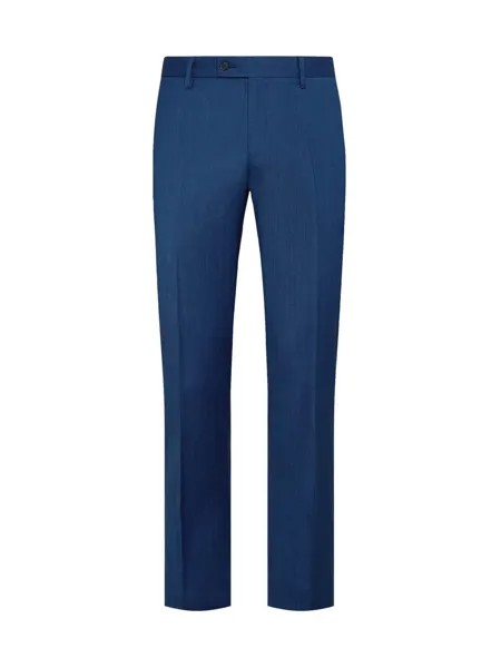Обычные плиссированные брюки Boggi Milano Aria, ультрамарин синий