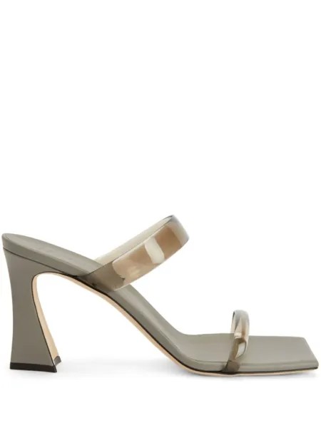 Giuseppe Zanotti мюли Flaminia Plexi 85, серый