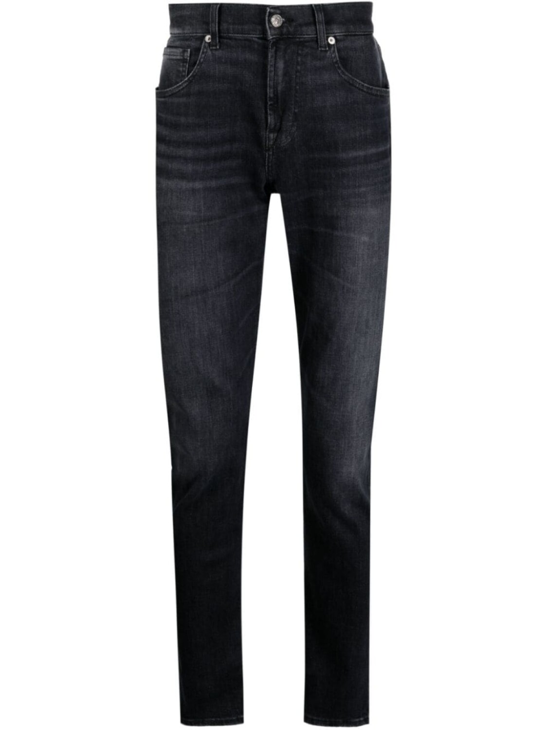 7 For All Mankind прямые джинсы, черный