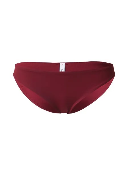 Плавки бикини Calvin Klein Swimwear, темно-красный