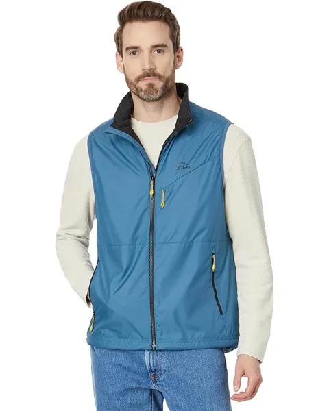 Утепленный жилет L.L.Bean Performance Fleece-Lined Windbreaker, цвет Iron Blue