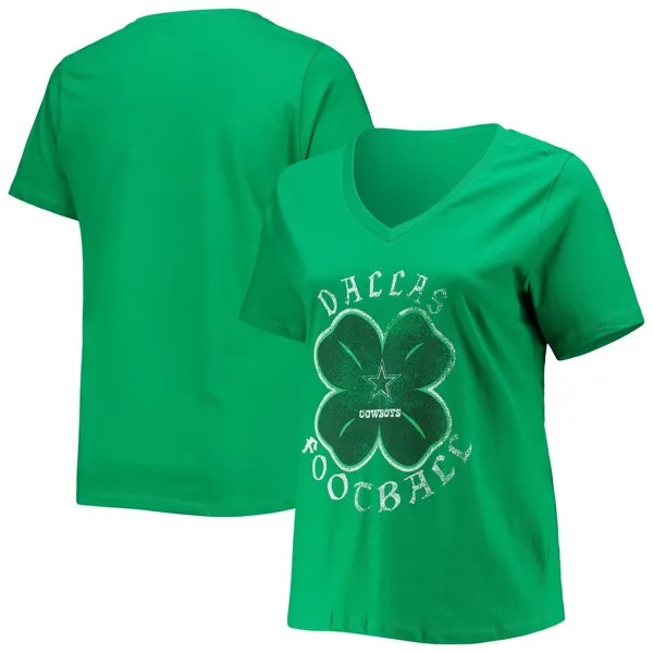 Женская зеленая футболка с логотипом Fanatics Dallas Cowboys Celtic большого размера Fanatics