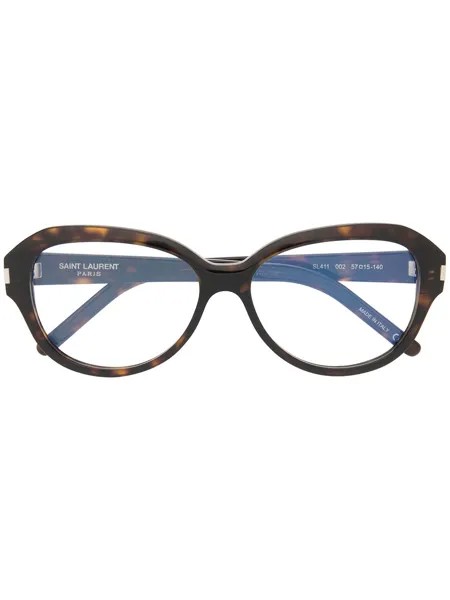 Saint Laurent Eyewear очки в круглой оправе черепаховой расцветки