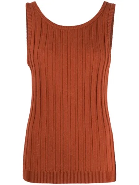 Cashmere In Love топ Mara в рубчик, коричневый