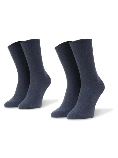 Комплект из 2 высоких женских носков Tommy Hilfiger, синий