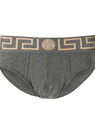 Versace трусы-брифы с узором Greca